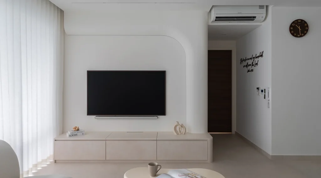 modern minimalist interior design for calm and clutter-free living