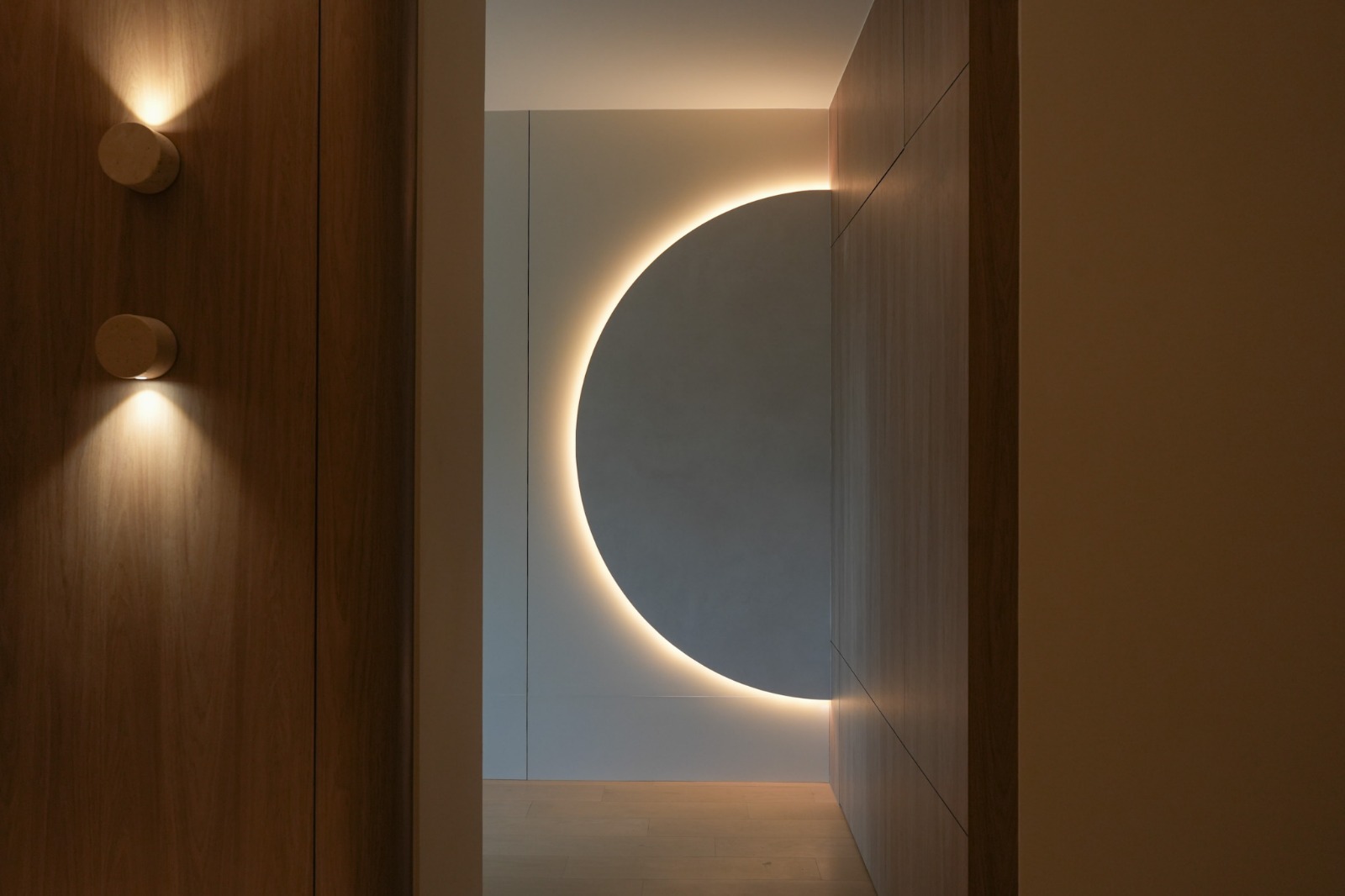 walk-in wardrobe interior design by Twothree, Singapore
